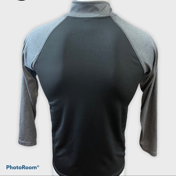 CHAMPION 1/4 Zip Gray & Black Pullover - Picture 4 of 7